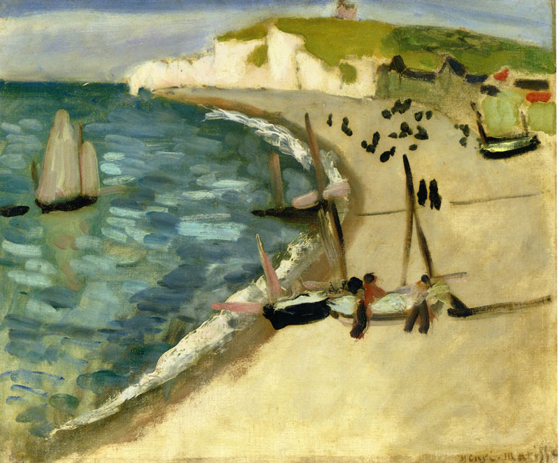 Aht Amont Cliffs at Etretat, 1920