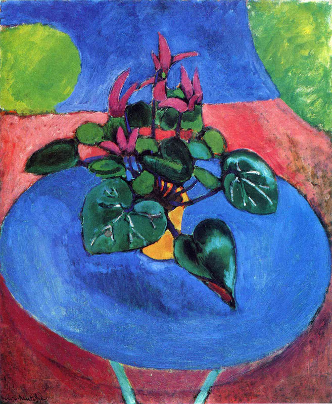 Cyclamen Pourpre<br>1911-1912, ͻ, 73 x 60 cm<br>
