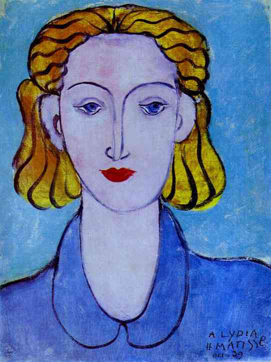Young Woman in a Blue Blouse (Portrait of L.N. Delektorskaya)<br>1939, ͻ<br>ղڣHermitage, St. Petersburg, Russia