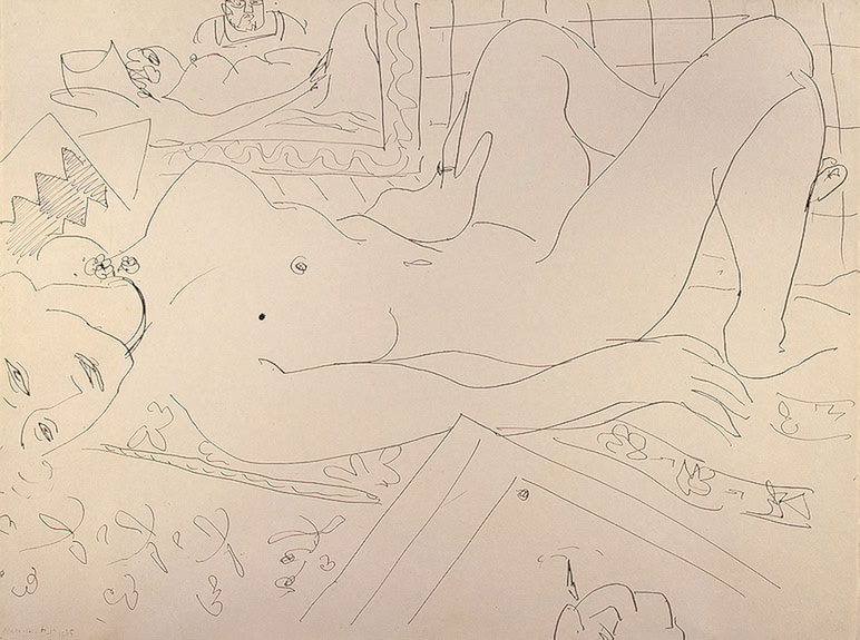 Reclining Nude (The Painter and his Model)<br>1935<br>