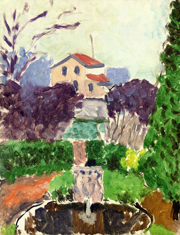 The Artist's Garden at Issy les Moulineaux<br>1918, 布面油画, 35 x 26.7 cm<br>