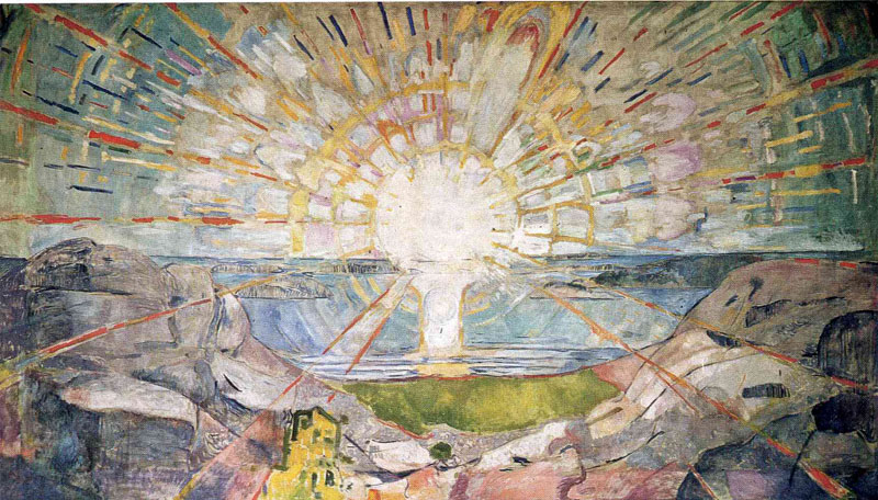太阳- The Sun, 1916, <br>现收藏于：The Oslo University, Oslo, Norway