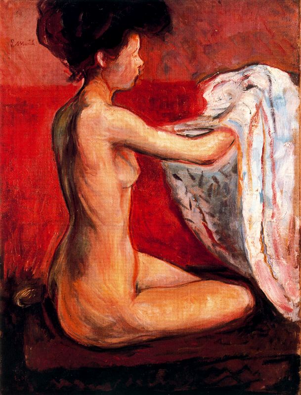 巴黎裸女- Paris Nude, 1896<br>现收藏于：National Gallery, Oslo