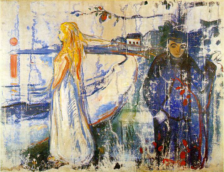 分离- Separation, 1894<br>现收藏于：The Munch Museum