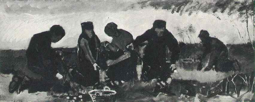 Potato Digging (Five Figures) 