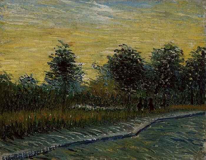 Lane in Voyer d'Argenson Park at Asnieres 