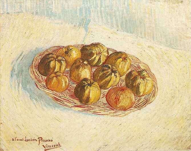 Still Life with Basket of Apples (to Lucien Pissarro)