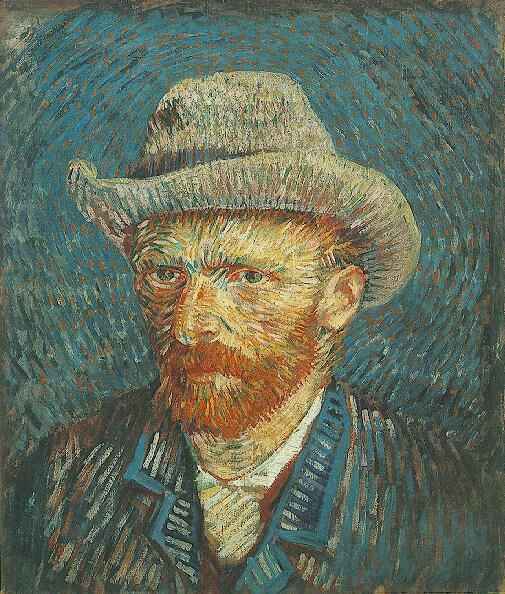 Self-Portrait with Grey Felt Hat