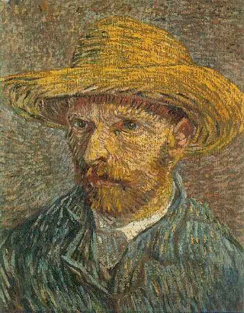 Self-Portrait with Straw Hat